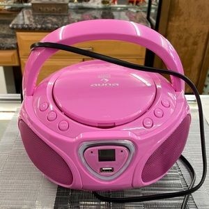 Pink Auna Boombox MP3 cd/radio
